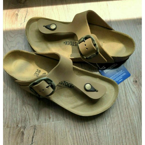 Birkenstock Shoes - Birkenstock Gizeh Big Buckle Sandals EU 41 Women 10-10.5 Mud Torty Nubuck